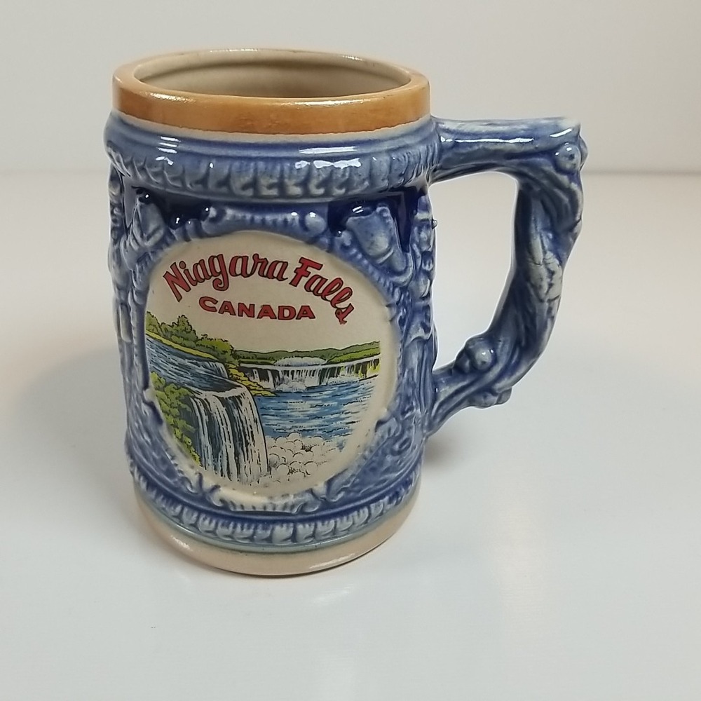Vintage Canada Travel Destination‎ Niagara Falls Souvenir Stein  Mug 5"